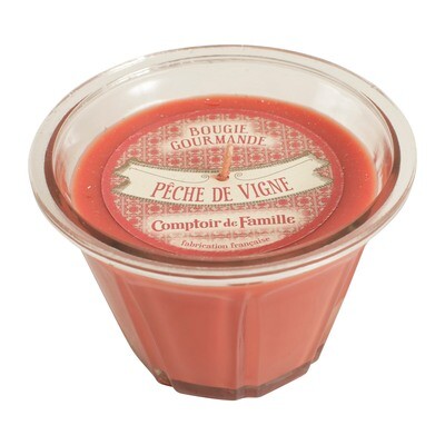 Bougie Gourmande - Pêche de vigne