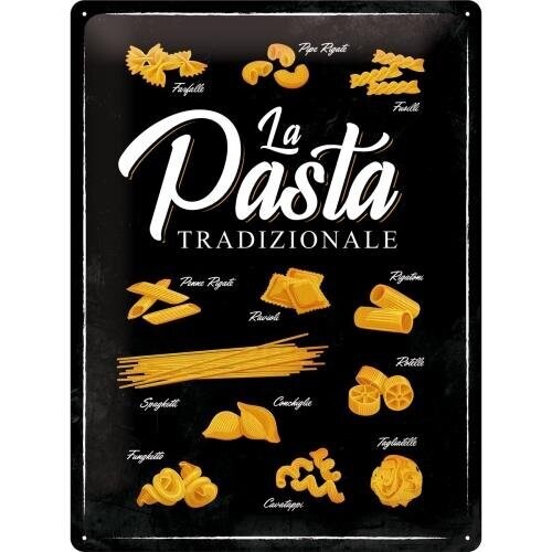 Plaque métal 30 x 40 cm - La Pasta Tradizionale