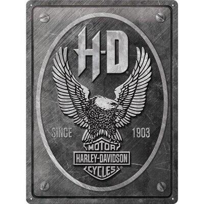 Plaque métal 30 x 40 cm - Harley - Metal Eagle