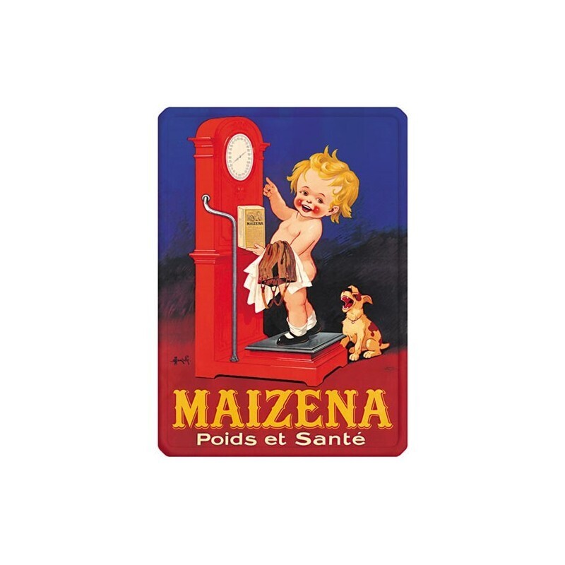 Plaque métal 15 X 21 cm - Maizena Balance