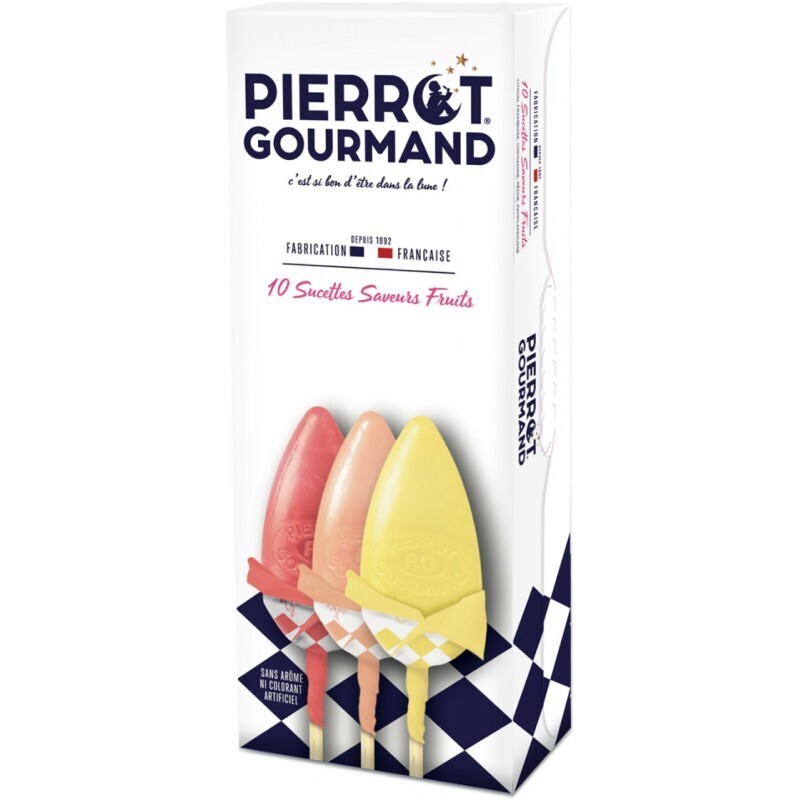Etui 10 sucettes saveurs Fruits