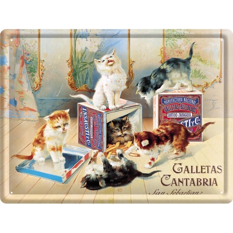 Plaque métal 30 X 40 cm - Galletas Cantabria
