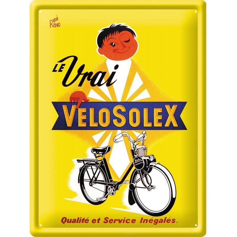 Plaque métal 30 X 40 cm - Vélosolex
