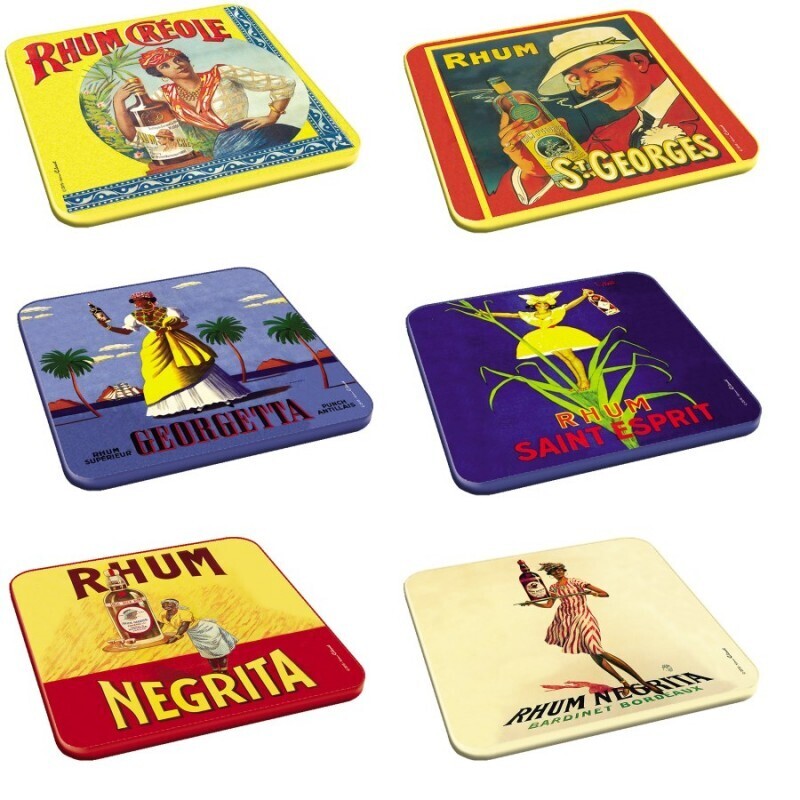 Dessous de verres ( X 6 ) - Rhums