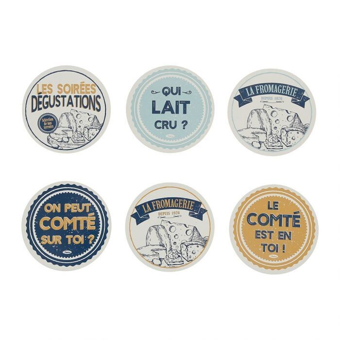 Dessous de verres ( X 6 ) - La Fromagerie
