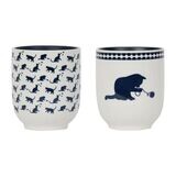 Lot de 2 gobelets Le Chat - Bleu nuit