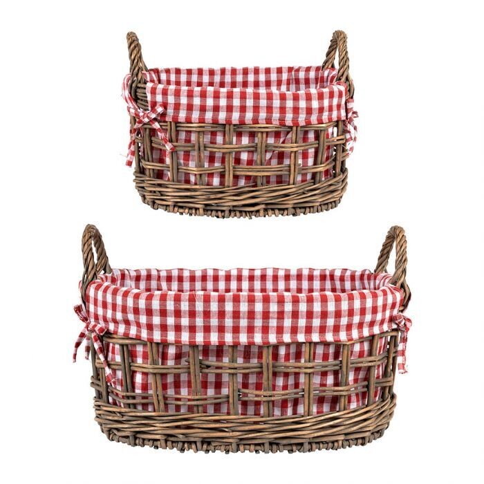 Lot de 2 corbeilles Campagne