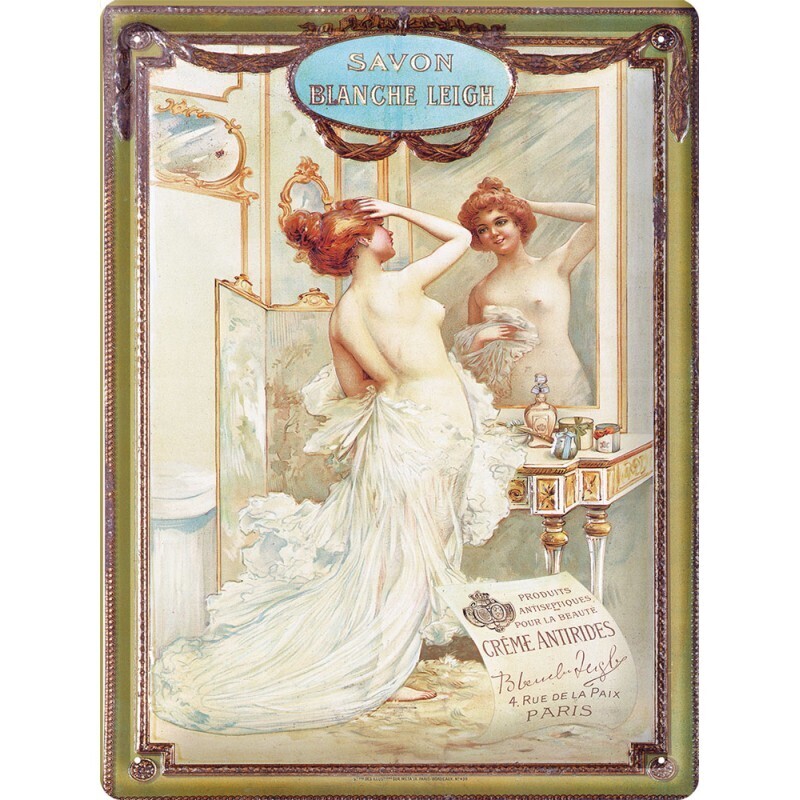 Plaque métal 30 X 40 cm - Savon Blanche Leigh