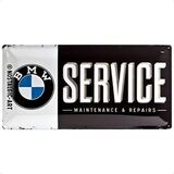 Plaque métal 50 x 25 cm - BMW Service