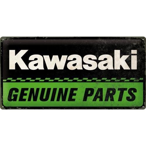 Plaque métal 50 x 25 cm - Kawasaki - Genuine Parts