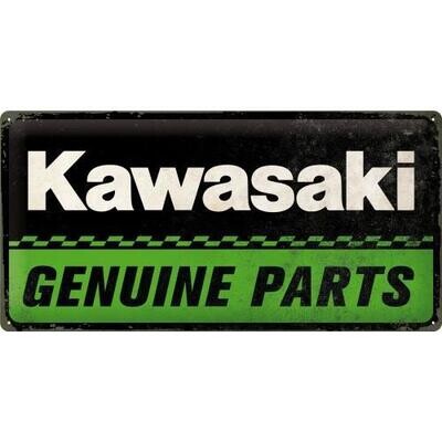 Plaque métal 50 x 25 cm - Kawasaki - Genuine Parts