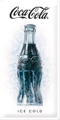 Plaque métal 50 x 25 cm - Coca-Cola - Ice cold