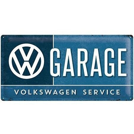 Plaque métal 50 x 25 cm - Volkswagen - Garage