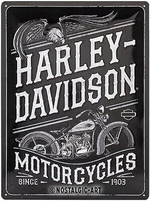 Plaque métal 30 x 40 cm - Harley-Davidson - Motorcycles