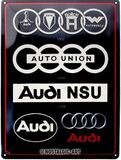 Plaque métal 30 x 40 cm - Audi - Logo Evolution