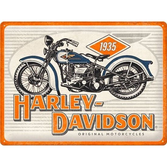 Plaque métal 30 x 40 cm - Harley - Motorcycles