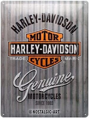 Plaque métal 30 x 40 cm - Harley - Metal Wall
