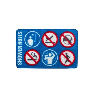 Tapis salle de bain Shower Rules