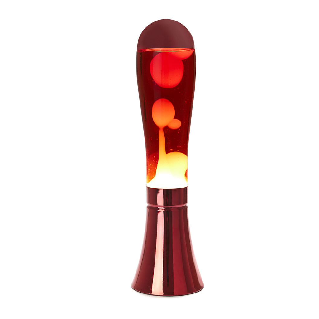 Lampe Lava Magma Aluminium - Rouge