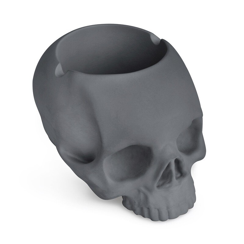 Cendrier Skully gris ciment