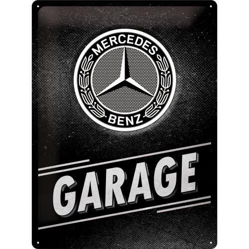 Plaque métal 30 x 40 cm - Mercedes Benz - Garage