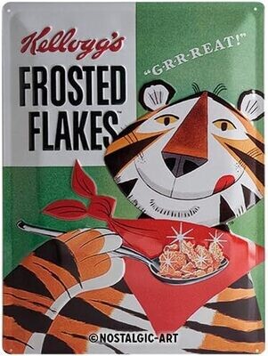 Plaque métal 30 x 40 cm - Kellogg's Frosted Flakes