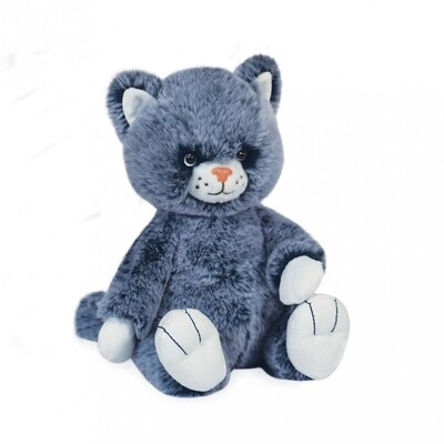 Peluche chat bleu