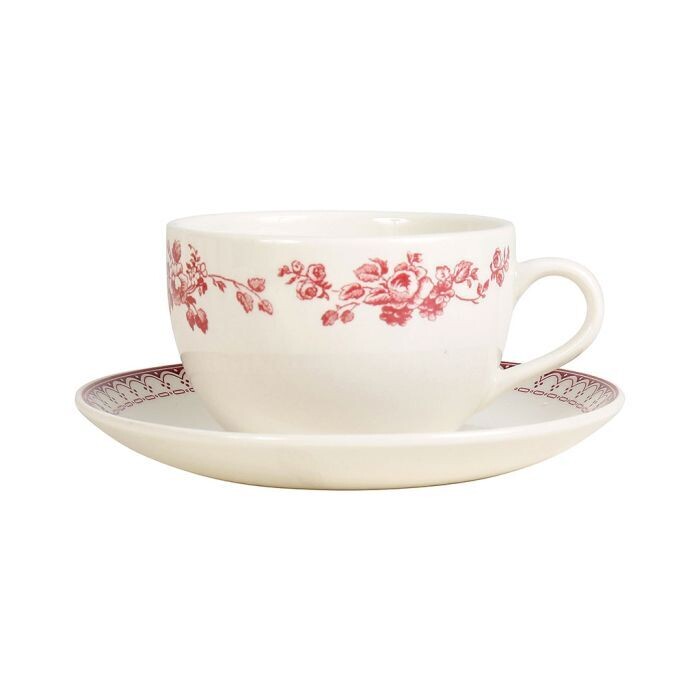 Tasse à thé Faustine Bordeaux