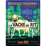 Plaque métal 30 X 40 cm -  Fromage moderne - Vache qui rit