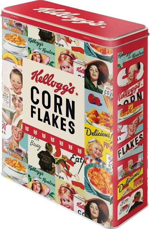 Boite XL  - Kellogg&#39;s - Corn Flakes Collage