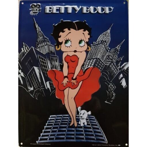 Plaque métal 30 x 40 cm - Betty BOOP Movie