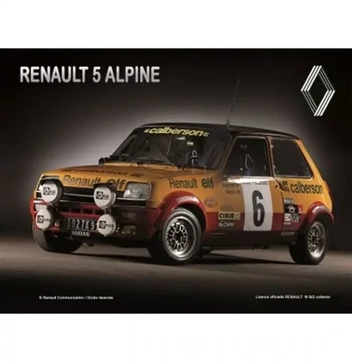 Plaque métal 30 x 40 cm - RENAULT R5 Alpine Calberson