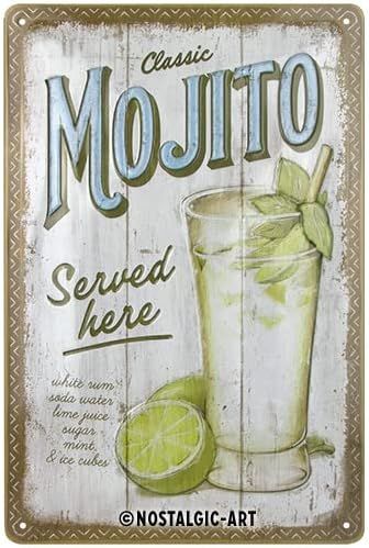 Plaque métal 20 x 30 cm - Mojito
