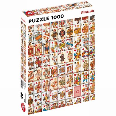 Puzzle 1000 pièces - Cartes à jouer