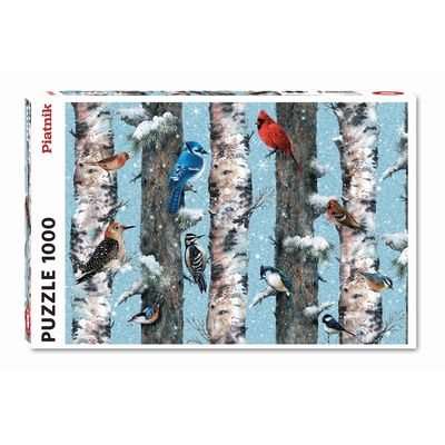 Puzzle 1000 pièces - Oiseaux de Noël