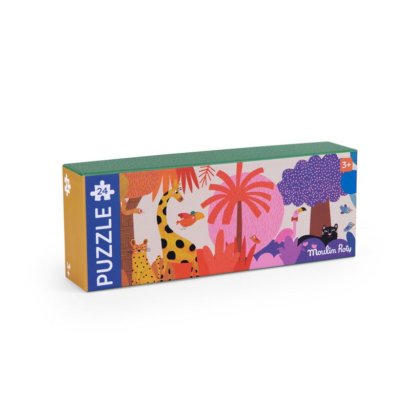 Puzzle 24 pcs La jungle arc-en-ciel - Les Toupitis