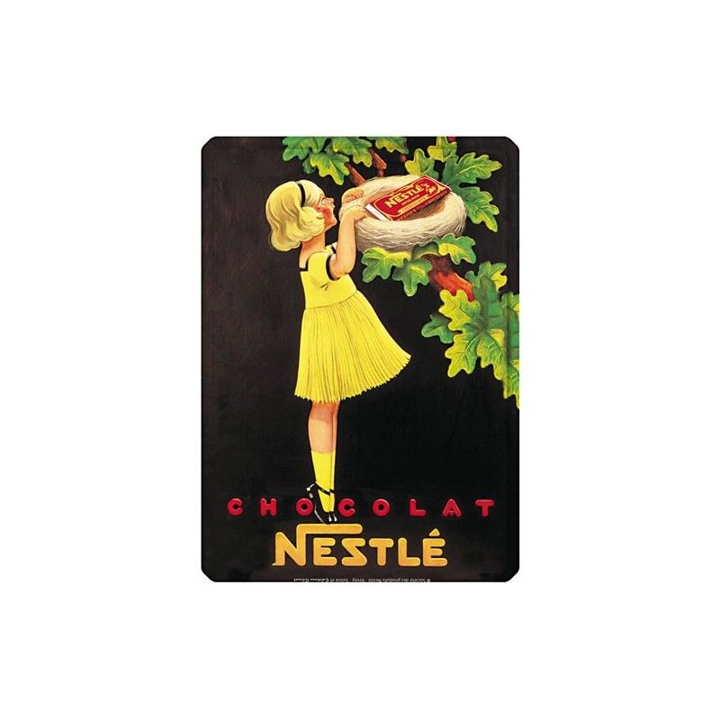Plaque métal 15 X 21 cm - Nid - Nestlé