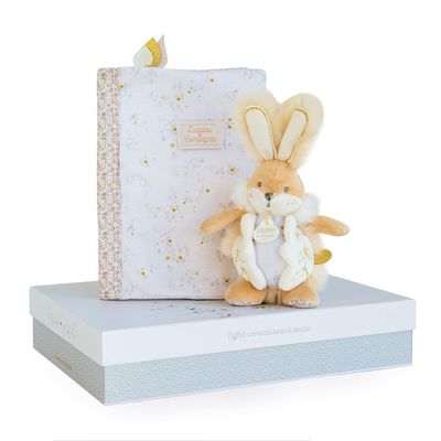 Coffret cadeau naissance Lapin de sucre blanc