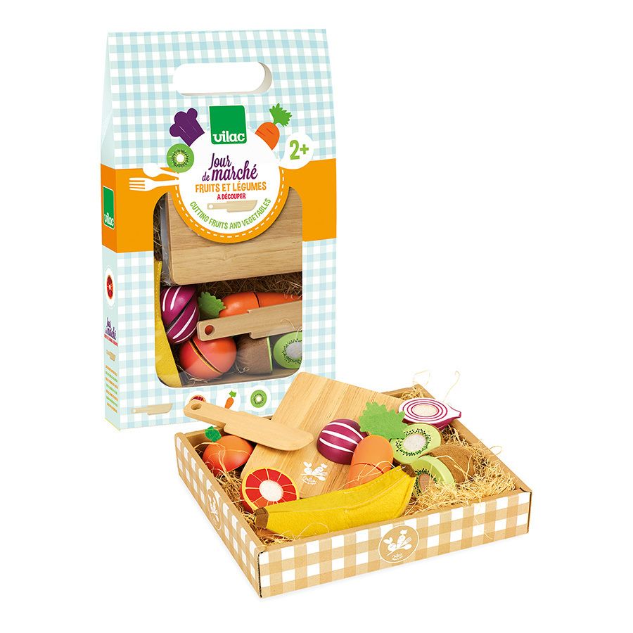 Set de fruits et légumes à découper Jour de marché