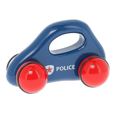 Voiture en bois, 1er âge - Modèle police