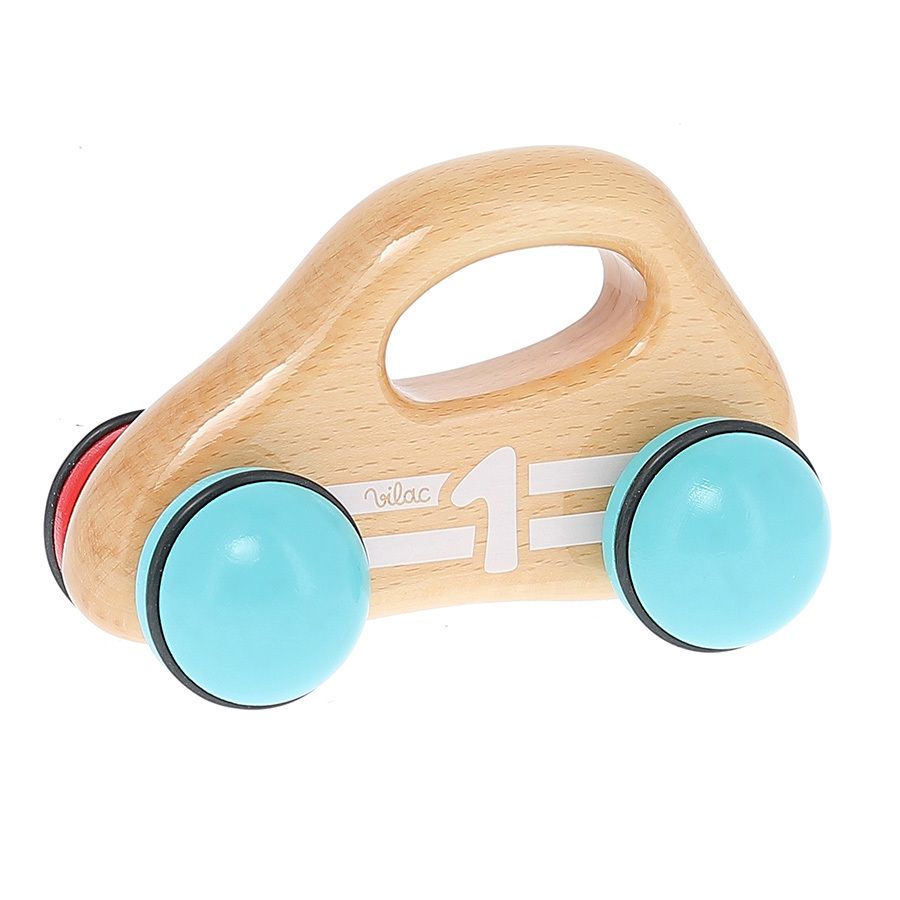 Voiture en bois, 1er âge - Modèle bois naturel