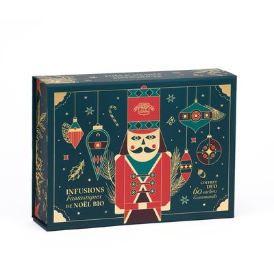 Coffret Tisanes &amp; Thés Fantastiques de Noël bio - 60 sachets