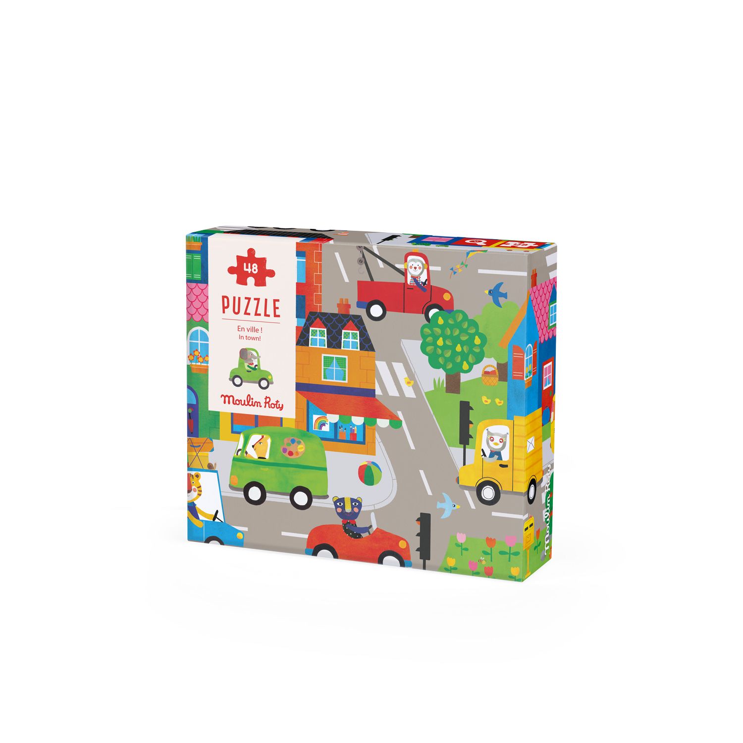 Puzzle En ville 48 Pcs- Les Popipop