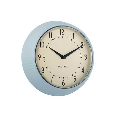 Horloge murale rétro bleu glace