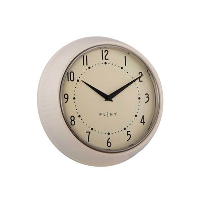 Horloge murale rétro crème