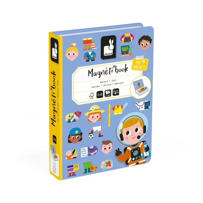 Magnéti&#39;book Métiers, 48 magnets
