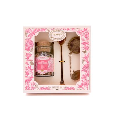 Coffret JOUR D&#39;AMOUR - Tisane Bio avec accessoires