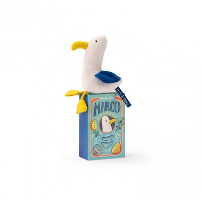 Poupée hochet goéland Marco - Puce &amp; Pilou