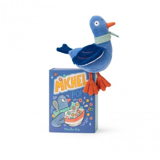 Poupée hochet pigeon Michel - Puce &amp; Pilou