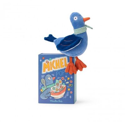 Poupée hochet pigeon Michel - Puce &amp; Pilou